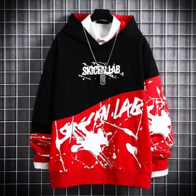 Sweat à capuche à manches longues pour homme, style hip-hop, ample, pour couple