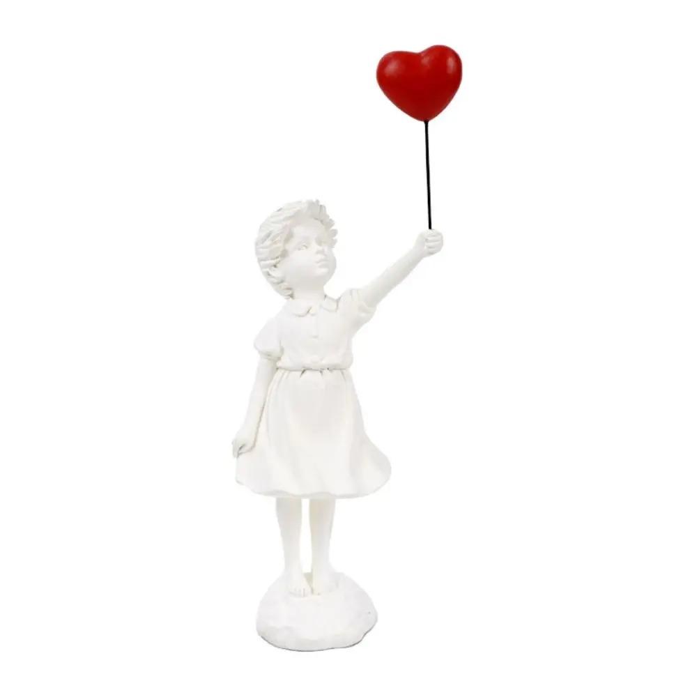 Fliegendes Ballonmädchen Figur Banksy Moderne Kunst Skulptur Harzfigur Handwerk Dekoration Sammlerfigur Ornamente Geschenke