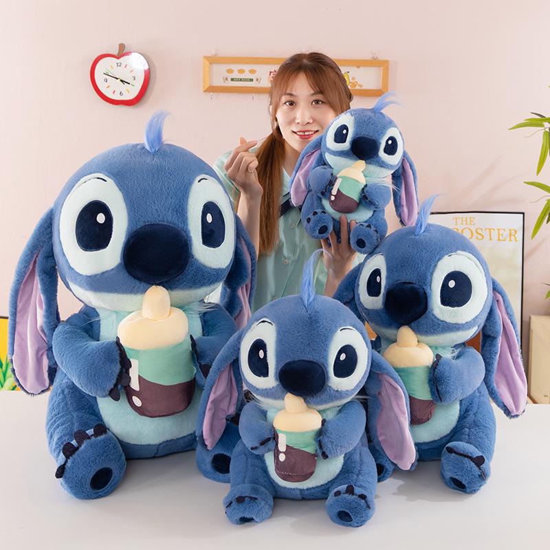 Stitch Plush Baby Bottle Toy - Creative & Cute Soothing Doll for Children