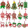 16/32Pcs Creative Christmas Lollipop Ornaments Colorful Christmas Tree Ornament  Party Supplies