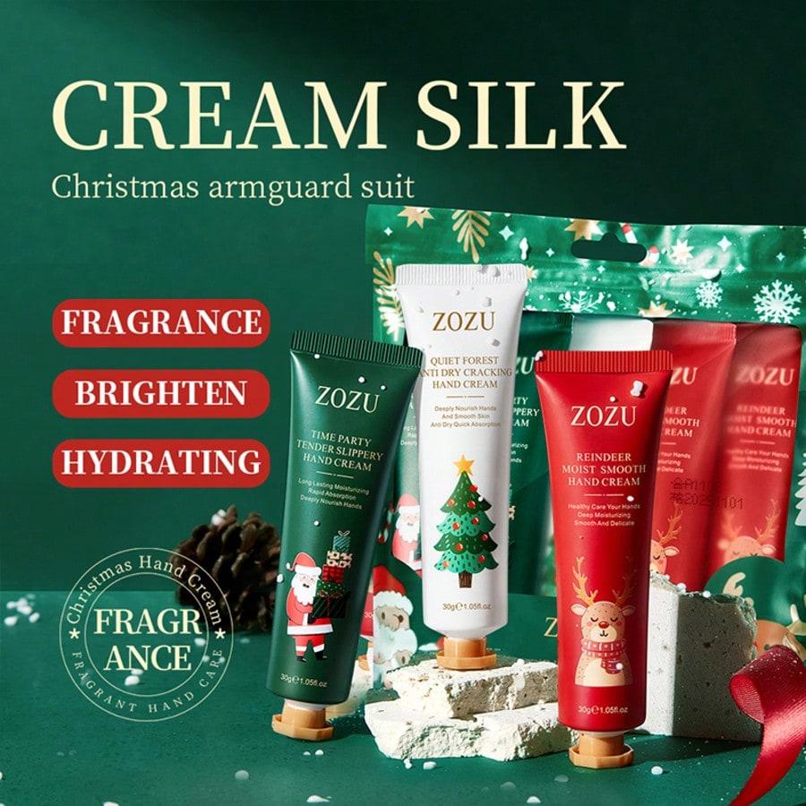 3PCS Christmas Hand Cream Gift Box Moisturizing Anti-Cracking Minimizes Dryness Fine Lines Smooth Tender Nourish Hands Women Mom Wife Sister