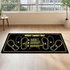 Tapis de Squat avec Guides de Position des Pieds Entraînement à Domicile Mat de Squat 31,5 x 13,78 Pouces Tapis d'Exercice Multifonctionnel pour Squats Fentes Abdominaux