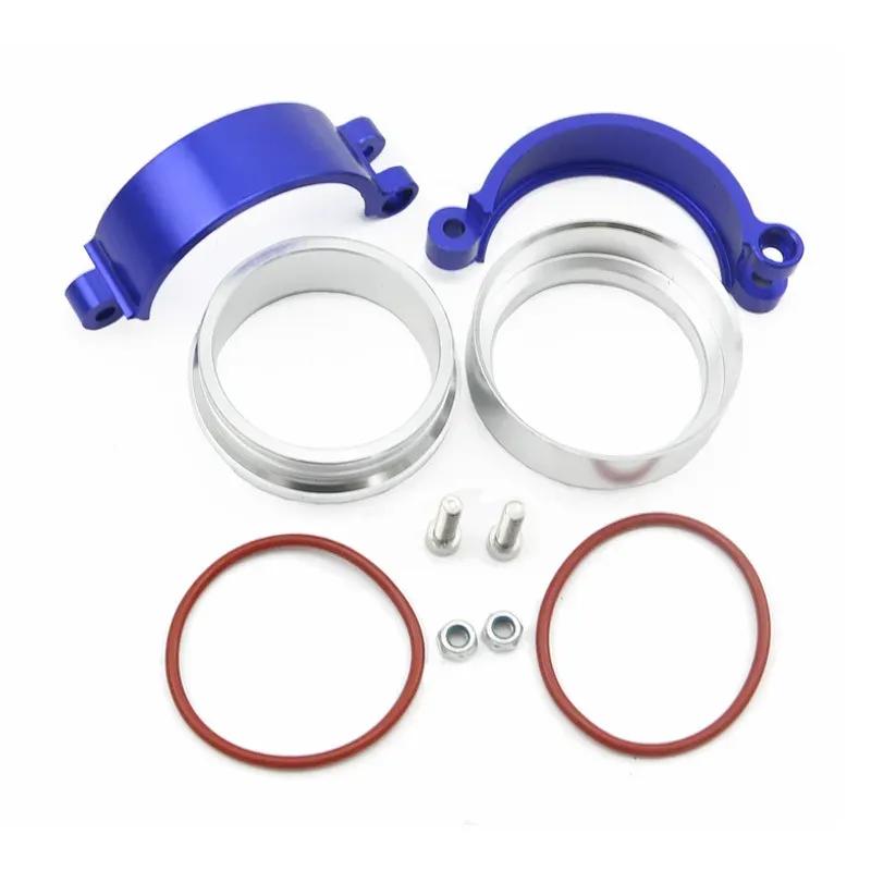 For Intake Throttle Intercooler  Pipe 2"/2.5"/3" 4" Od Exhaust V-band Clamp W Flange System Assenbly Anodized Clamp