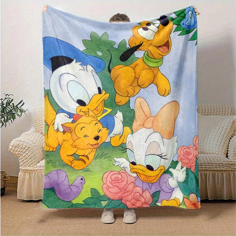 1pc, Pluto Donald Duck Daisy Duck Pluto Doggy Friends Blanket Home Decor, Couch Throw, Outdoor Blanket, Gift, Flannel Coverlet