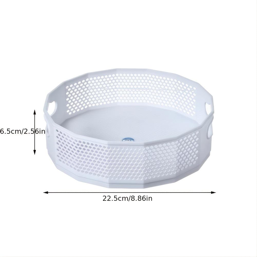 360 Degrees Rotating Plastic Storage Rack Bathroom Toiletries Storage Rack Kitchen Edibles Oil Seasoning Bottle Storage Tray