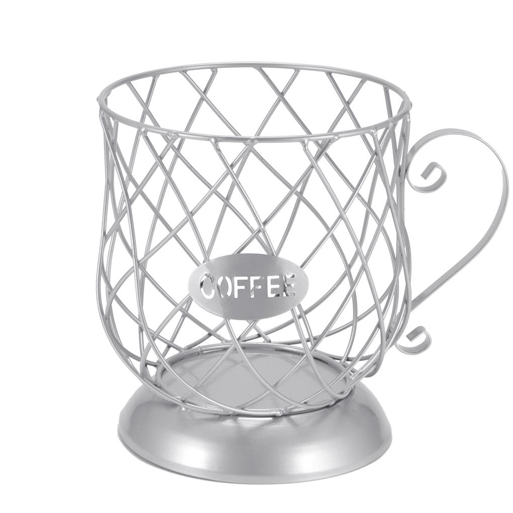 Coffee Pod Vegetable Mesh Holder Universal Cup Shaped Storage Basket Sturdy Large Capacity Steel Container Home Cafe