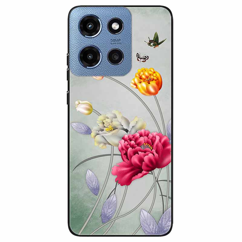 Phone Cases for Moto G 2025 5G Case Flowers Printing Silicone TPU Soft Covers for Motorola Moto G 2025 Back Shell For Moto G 5G