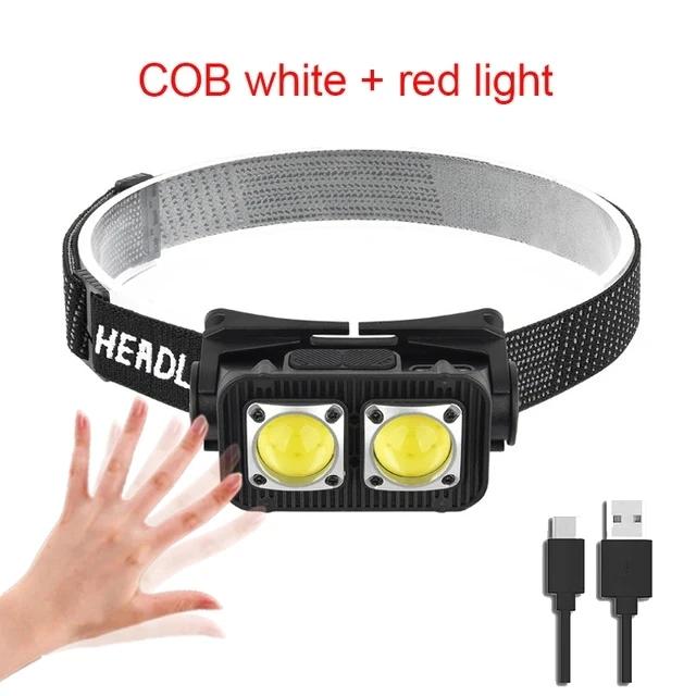 LED Headlight Charging Induction Headlight Night Fishing Portable Strong Light Outdoor Night Running Night Fishing Flashlight