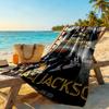 Michael Jackson Personalized Name Beach Towel High Absorbency & Quick-Dry Suitable for Swimming Gym Camping Yoga Vacation