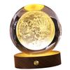3D Crystal Ball Night Light Rechargeable Battery Soft Light Multifunction Crystal Ball Lamp with