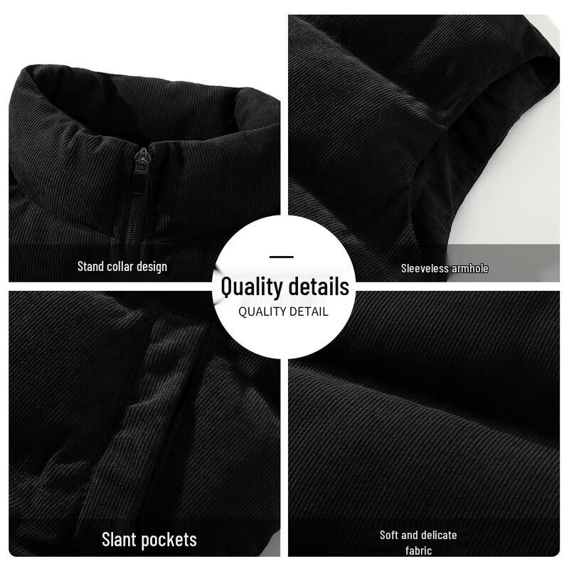 MINISO Men's Winter Plush Lined Sleeveless Vest