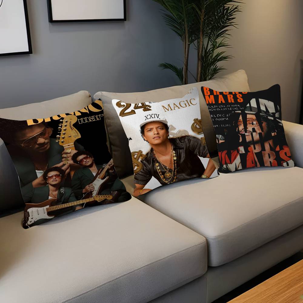 Singer B-Bruno M-Mars Pillow Cover For Bedroom Room And Living Room Sofa Decorative Cushion Cover