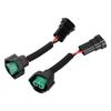 2Pcs H11 Bulb Lamp Base Adapter Socket Female Male Wire Plug Harness Holder For Car Headlight