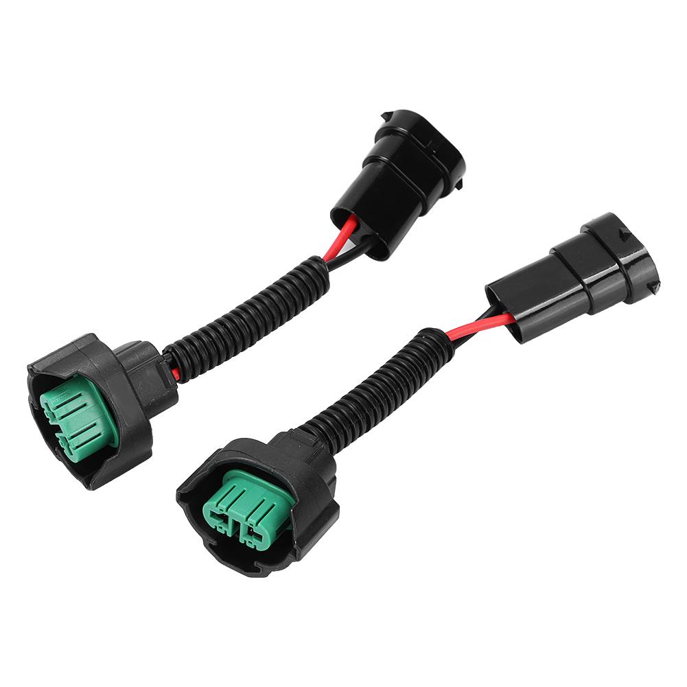 2Pcs H11 Bulb Lamp Base Adapter Socket Female Male Wire Plug Harness Holder For Car Headlight
