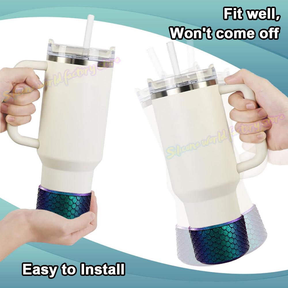 SW 7.5CM Silicone Cup Bottom Cover For Stanley 40oz 30oz Tumbler Anti-Slip Silicone Boot Sleeve Protective Water Bottle Covers