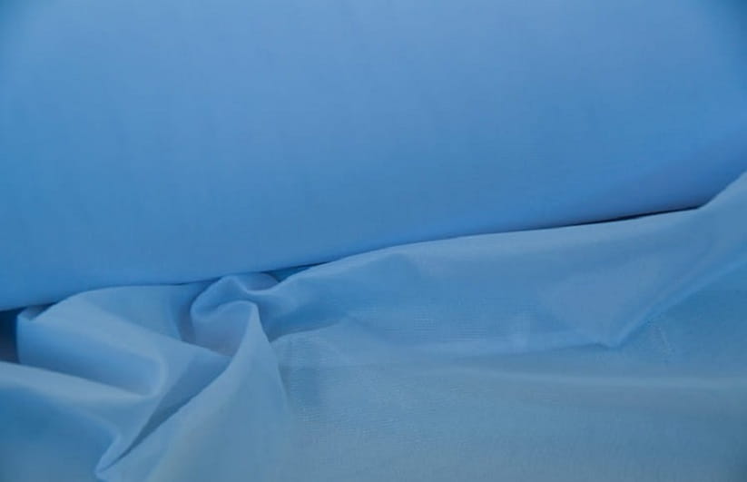 Stretch Fabric Blue Polyester