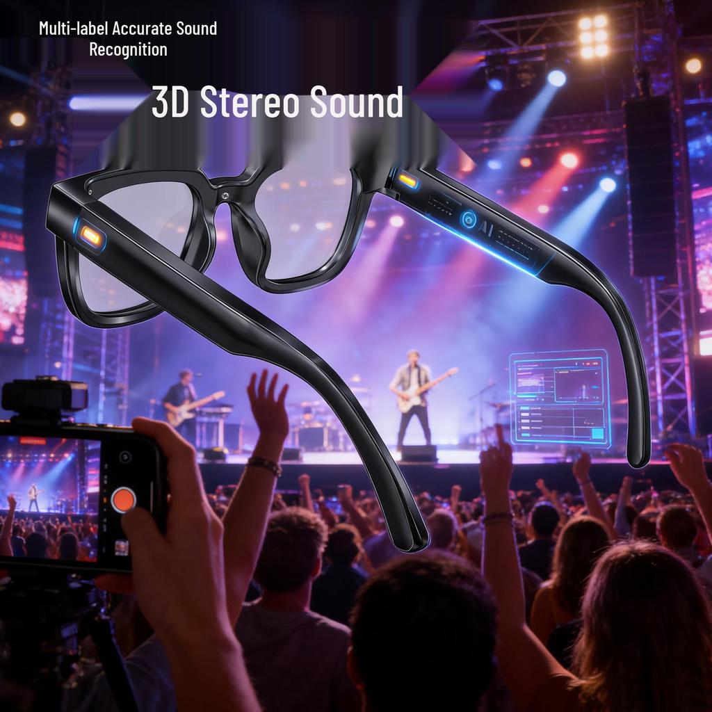 Q11 Smart Glasses: Bluetooth Calling, AI Translation, Outdoor Sports, Music, 8MP Camera