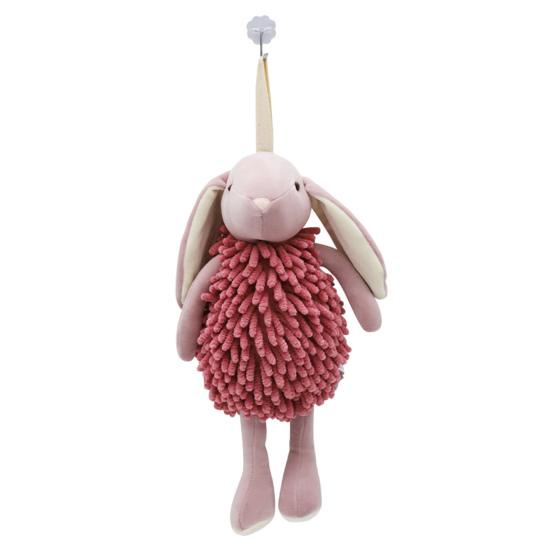Yousheng Chenille Hand Towel Soft Velvet Absorbent Towel Bathroom Three-dimensional Bunny Shape Quick Drying Hand Towel