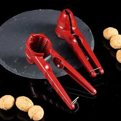 Cup Shaped Walnut Cracker with Non-Slip Handle Polished Finish Labor-saving Stainless Steel Good Grip Nutcracker Tool Kitchen Gadget