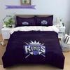 Sacramento Kings2 Pattern Bedding Quilt Set  Home Decoration  Gift (1 * duvet cover + 2 * pillowcase  without core)