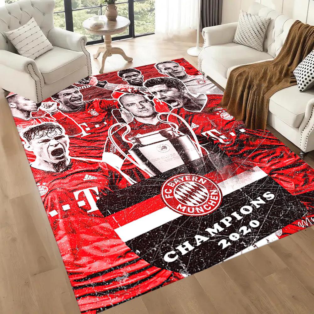 Bayern Munich Area Rug Suitable for Playrooms Game Room Study Room Dining Room Anti-slip Rug Anime Office Decor Gift for Festivals