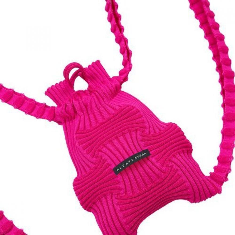 Pleatsmama Mini Bow Backpack Pink