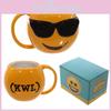 Leuke Koffiekop met Gezichtsuitdrukking met Logobedrukking voor Cadeau en Kantoor