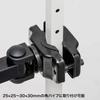Sanwa Supply Monitor Pole High Load Capacity Black Arm, Mount, (20kg), CR-LA358