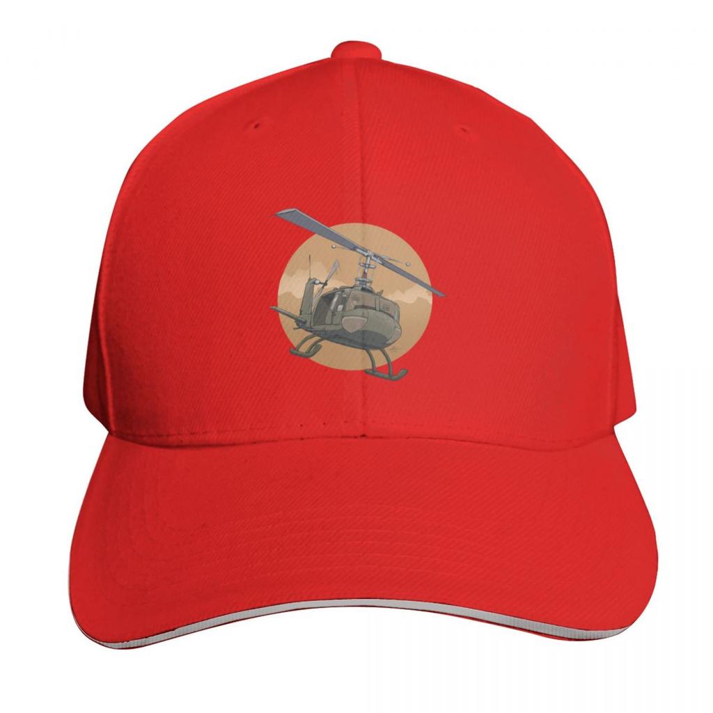 Uh1 Huey Baseball Cap Quick Dry Performance Cotton Twill Breathable Contrast Two Tone Brim