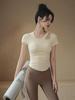 Women's Summer Yoga & Pilates Fitness T-Shirt - Slim Fit, Short-Sleeved, Professional Sportswear.
