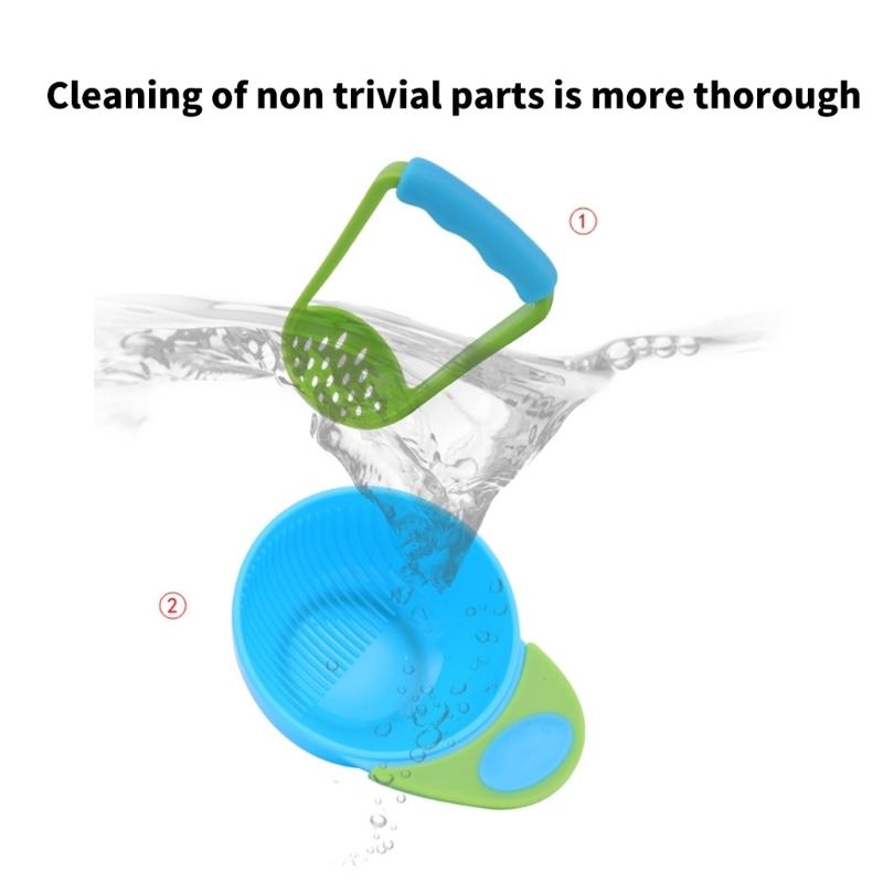 Babykost Zerkleinerungsschüssel Kleinkind Mahlschüssel mit Schüsselgriff Zerkleinerungsschüssel Set Mühlenschüssel Gemüsepüree Zerkleinerungsschüssel