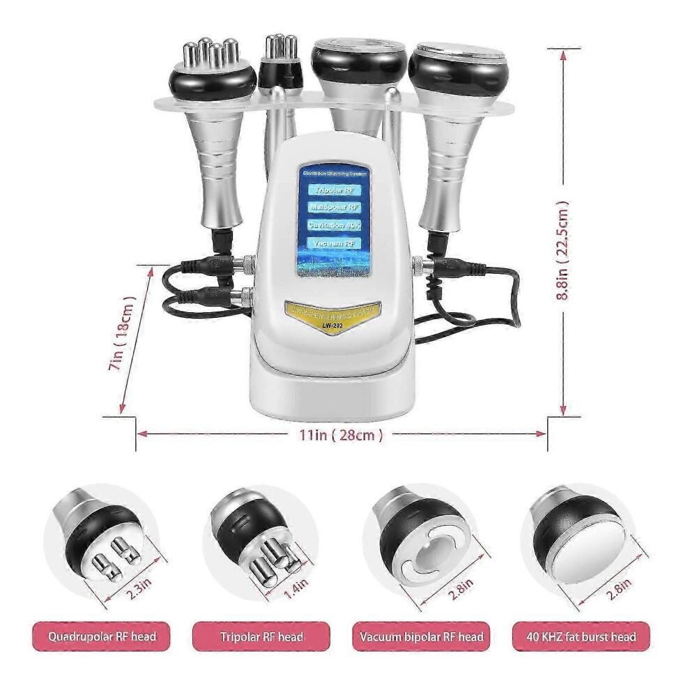 (EU-Stecker) 40kHz Ultraschall-Kavitations-Schlankheitsmaschine 4 in 1 RF-Formgebung Unterdruckmassage Schlankheits-Schönheitsinstrument