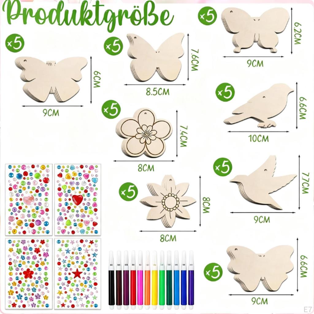 36 Pieces Thanksgiving Hanging Autumn Tree Ornaments Wood Maple Leaf Decoration Farmhouse