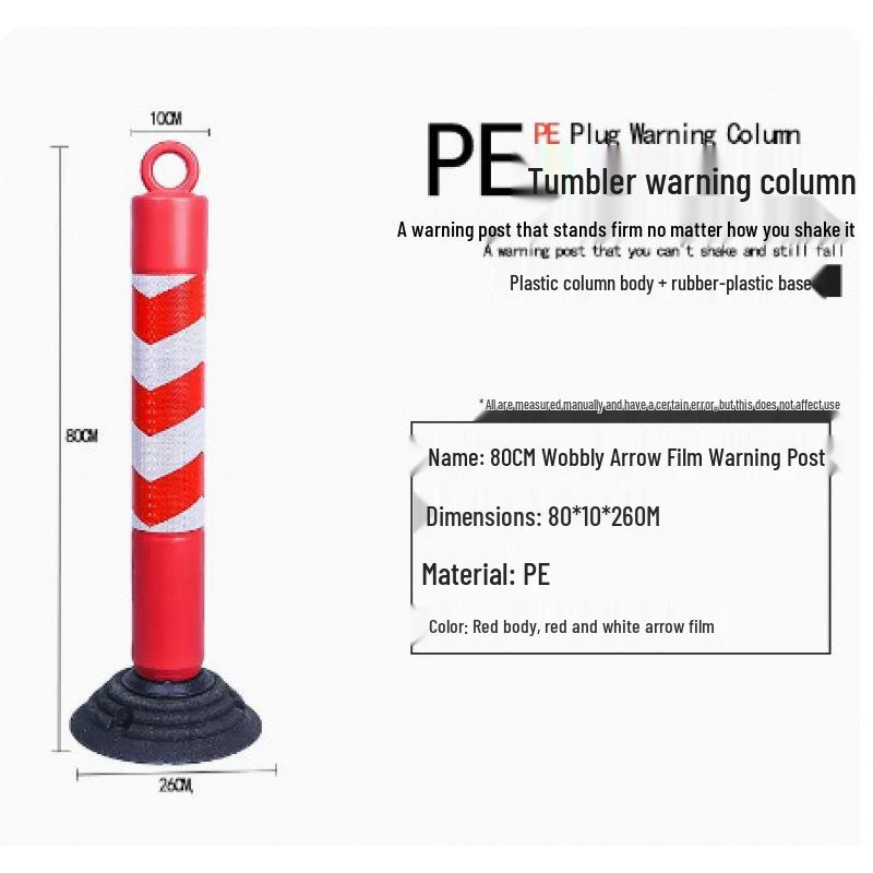 80cm Reflective Rubber-Plastic Anti-collision Road Post Guardrail