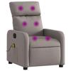 VidaXL Reclining Massage Armchair, Chair with Footrest, Seat with Backrest and Armrests Living Room, Modern, 374181