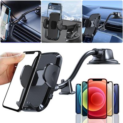 Car Phone Holder with Suction Cup Telescopic Dashboard Mobile Cell Support Bracket Car Navigation Bracket for 5-9CM Width Phones