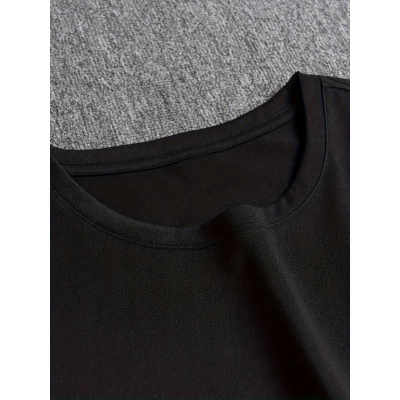 European sizes Men'S Casual T-Shirt Crew Neck Print Casual Fit For Men Short Sleeve Tops