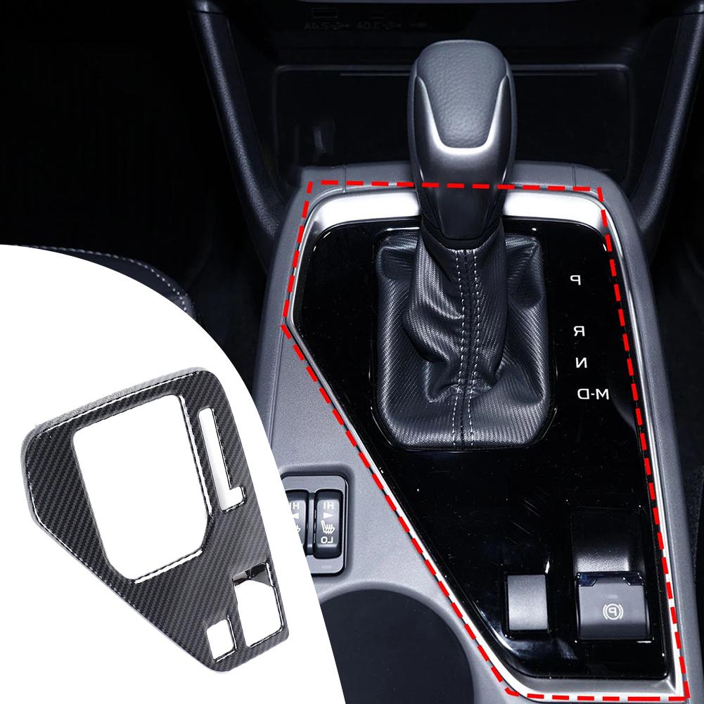 Carbon /Fiber /Gear Shifts Panel Cover For Crosstrek 2023 2024 RHD ABS Interior Console Trim Decoration Protective AccessoriesGood product