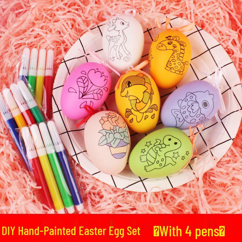 

Расписанные вручную раскраски для детей – Развивающие поделки в подарок для детского сада и начальной школы 1 egg, 4 pens