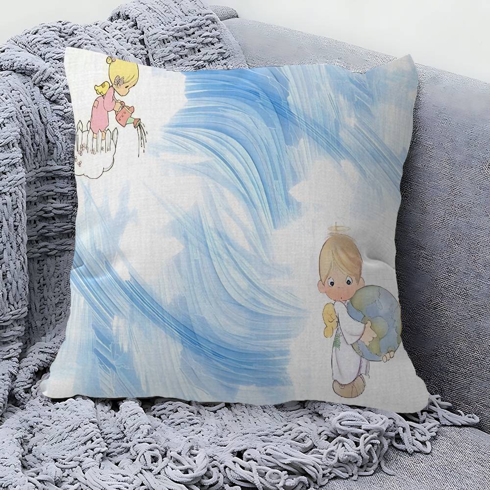 Precious Moments Cute Pillow Cover for Bedroom Room and Living Room Sofa Decorative Cushion Cover