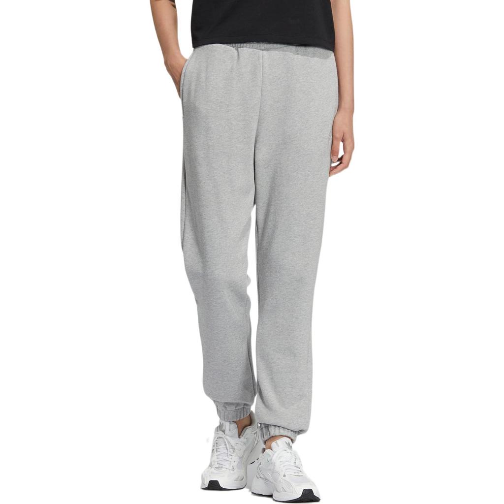 adidas Originals Einfarbig Logo-Print Bündchen-Sweathose Damen Unterteile Grau IC8135