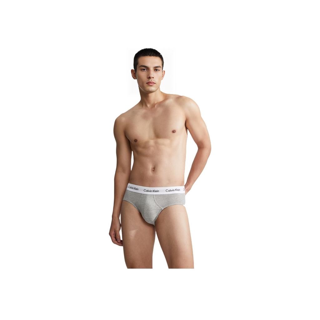 Calvin Klein Logo Comfort Triangle Underwear Three-Pack Men Underwear Black White Gray U2661-998