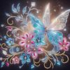 Diamond Painting, Diamantaufkleber, DIY Handgefertigtes Materialpaket, Rahmenloses Dekoratives Gemälde, Handgefertigte Aufkleber, Diamantmalerei mit Sonderformen