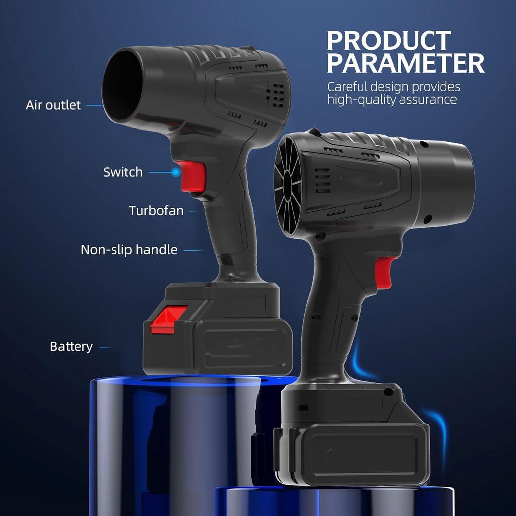 Electric Goddess Brushless Cordless Electric Air Blower Turbo Jet Fan Handheld Dust Blowing Power Tool