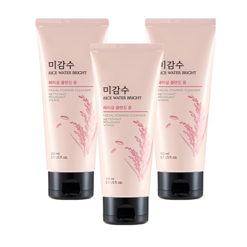 The Face Shop Rice Water Bright Facial Cleansing Foam 150ml – Daily Brightening Cleanser