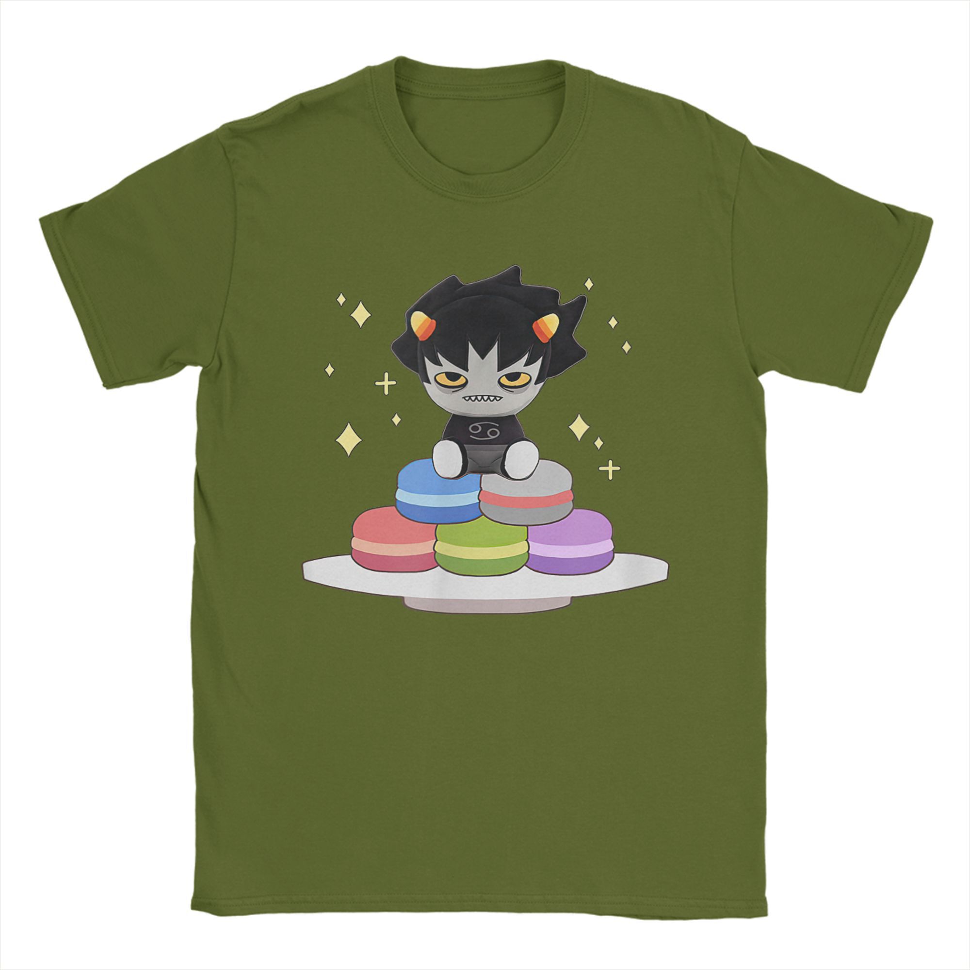 

Homestuck Манга АНІМЕ Футболки для чоловіків Вінтажна бавовняна футболка З круглим вирізом Короткий рукав Футболки Літній одяг 4XL