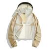 Women's super stylish summer short sun-protective shirt, hooded breathable sun-protective jacket worn outer, outdoor cooling sun-protection top
