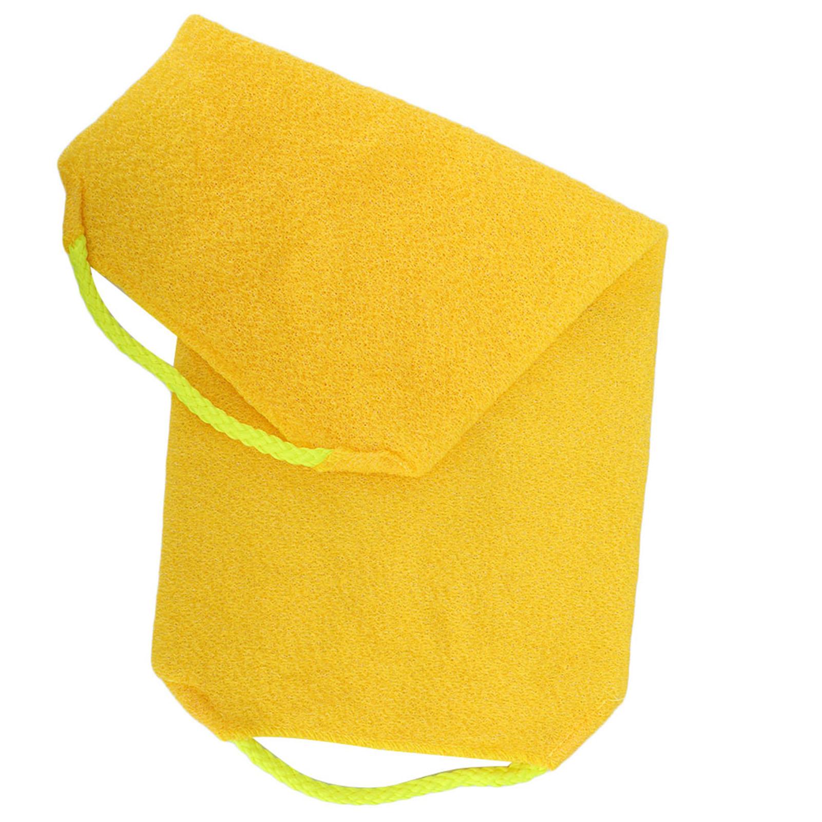 

Exfoliating Rubbing Washcloth Elastic Shower Body Scrub Cleaning Massage Bath Towel StrapBlue жёлтый