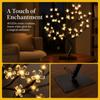 USB Powered Night Light 48 LED Cherry Blossom Lamp Festive Cherry Blossom Tree Light  Living Room