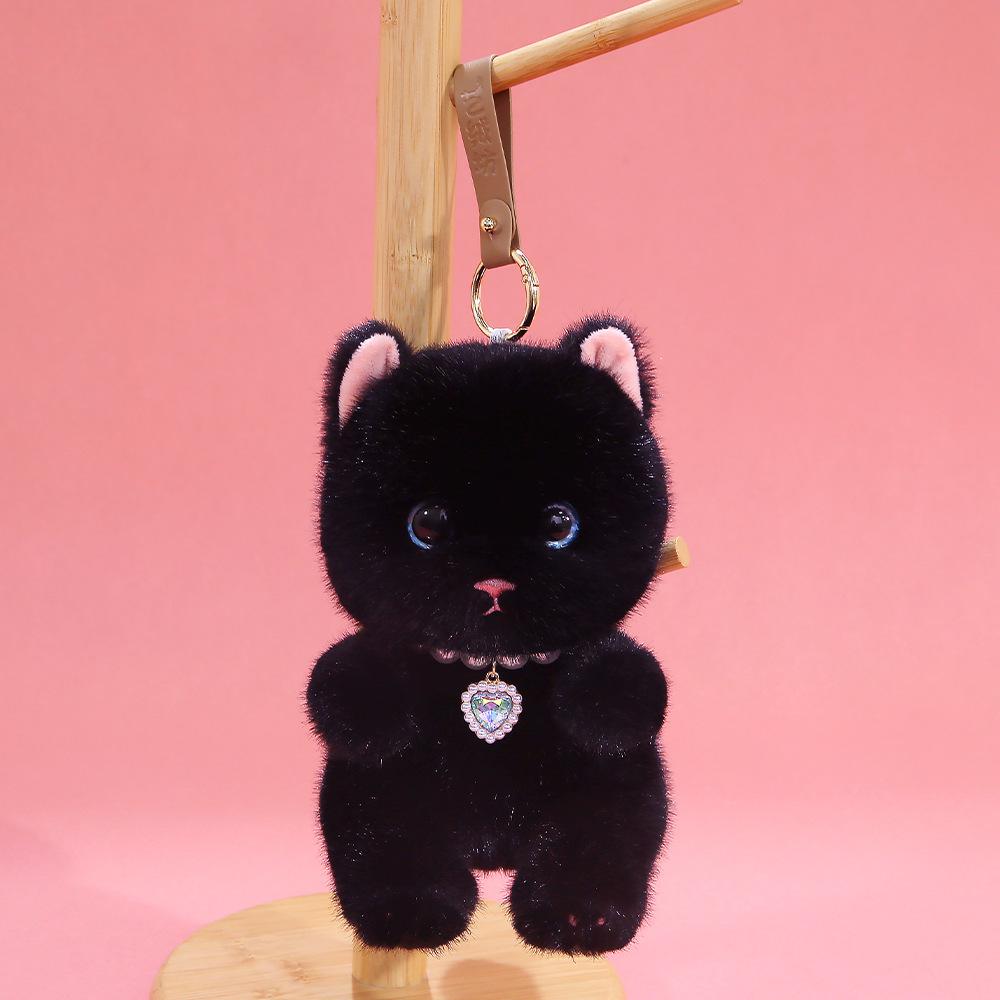 Calico Cat Plush Doll Keychain - Cute & Comforting Birthday Gift